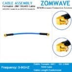 SMP(GPO) Female RA to SMP(GPO) Female Right Angle, Formable .086'' RG405, 9GHZ