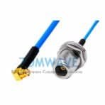 SMP(GPO) Female Right Angle to NFemale Bulkhead, Formable.086_RG405,6GHZ