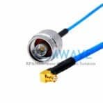 SMP(GPO) Female Right Angle to NType Male, Formable .086_ RG405Cable, 6GHz