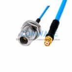 SMP(GPO) Female to N Type FemaleBulkhead, Formable .086_ RG405Cable, 6GHz