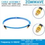 SMP(GPO) Female to SMP(GPO) Female, Flexible .086''_SS405 Cable, 18GHz