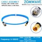 SMP(GPO) Male to SMA Male, Flexible .086''/SS405 Cable, 18GHz