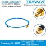 SMP(GPO) Female to SMA Female, Flexible .086''/SS405 Cable, 18GHz