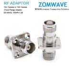 TNC Female to TNC Female Adapter, 4hole Flange, 6GHz