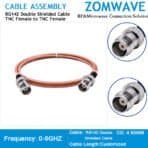 TNC Female to TNC Female, RG142 Double Shielded Cable, 6GHz