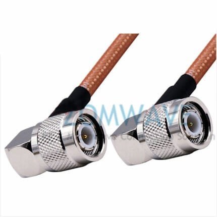 TNC Male Right Angle to TNC Male Right Angle, RG142 Double Shielded Cable, 6GHz