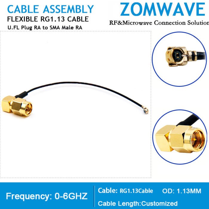 ZOMWAVE Custom Coaxial and IPEX Micro Coax Cable Solutions