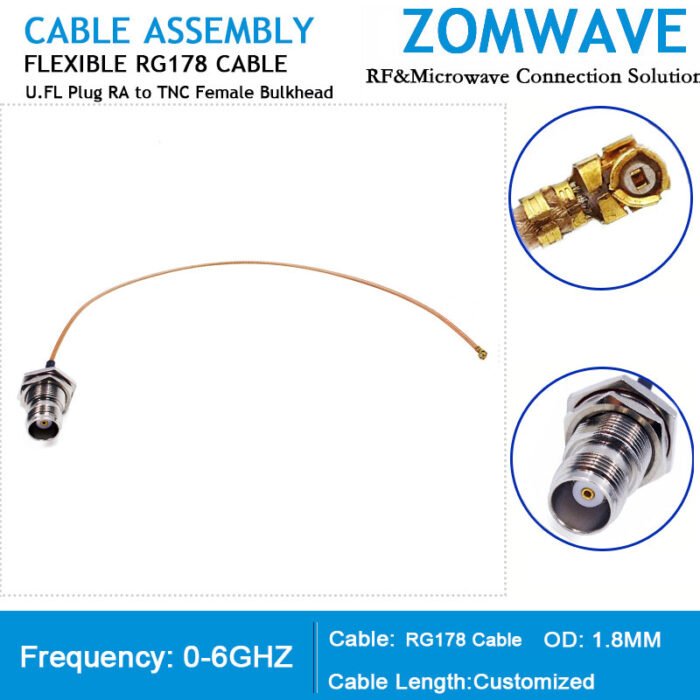 High-Quality Coax to Coax & IPEX RF Cables for Industrial Use