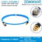 SMP(GPO) Female to SMA Male, Flexible .086''/SS405 Cable, 18GHz