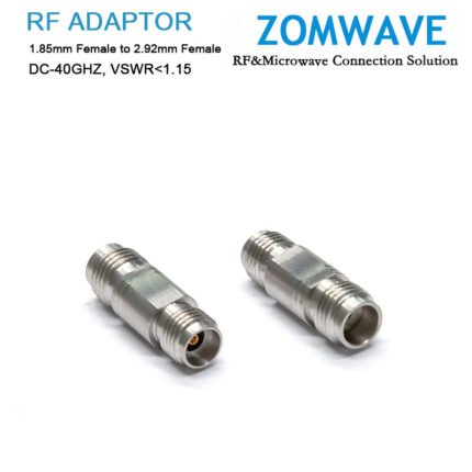 1.85mm Female to 2.92mm Female Stainless Steel Adapter, 40GHz