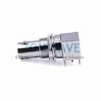 75ohm BNC Female RA Bulkhead Thru Hole, 315 inch x .059 inch Hole, 2GHz