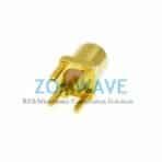 MMCX Female Straight Thru Hole, .100 inch x .035 inch Hole, 6ghz