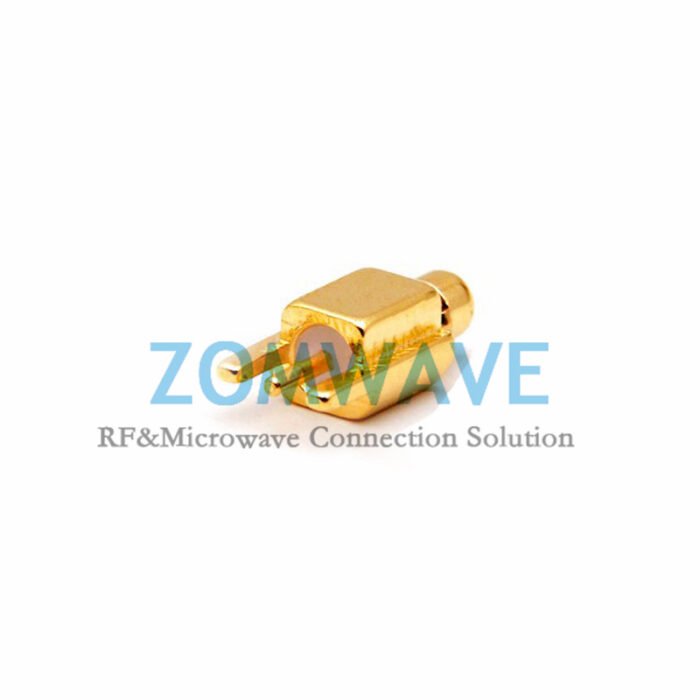 MMCX Male End Launch PCB Connector, .028 inch Pin Diameter, 6G
