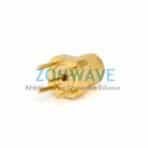 Mini SMP(GPPO) Male Straight Thru Hole (Smooth Bore), .100 inch x .025 inch, 40G