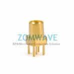 Mini SMP(GPPO) Male Straight Thru Hole (Smooth Bore), .100 inch x .025 inch, 40G