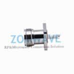 N Female Waterproof Terminal,4 hole Flange, 9mm Insulator and 2mm Pin, 11Ghz