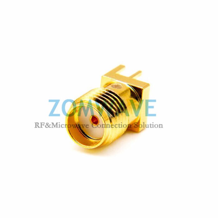 SMA Female PCB End Launch .062 inch PCB Thickness (Max), .012 inch Pin, 18GHZ
