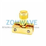 SMA Female Solderless PCB End Launch, .078inch PCB Thickness (Max), .010inch Pin