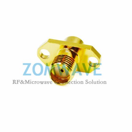 SMA Female Terminal, 2 hole Flange, Extended 4mm Outer Conductor and 3mm Pin,6GH