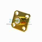 SMA Female Terminal, 4 hole Flange, Extended 4mm Outer Conductor and 3mm Pin,6Gh