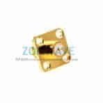 SMA Female Terminal,4 hole Flange,Extended 4mm Outer Conductor and 1.5mm Pin, 6G