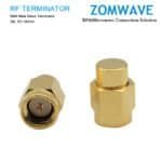 SMA Male Brass Terminator, 2W, 18GHz