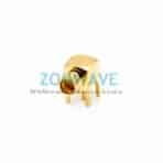 SMP(GPO) Male RA Thru Hole(Limited Detent), .200 inch x .059 inch Hole, 6ghz