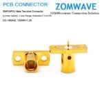 SMP(GPO) Male Terminal Connector (Limited Detent), 2 hole Flange, 2.1mm Pin, 18G