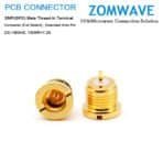 SMP(GPO) Male Thread-In Terminal Connector (Full Detent), Extended 2mm Pin, 18G