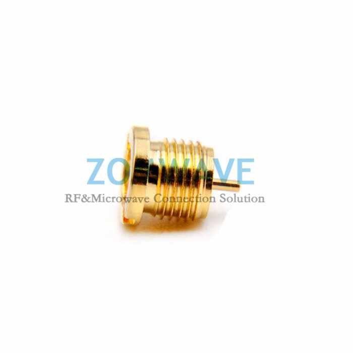 SMP(GPO) Male Thread-In Terminal Connector (Full Detent), Extended 2mm Pin, 18G