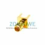 SSMA Female Straight Thru Hole PCB Connector, .200 inch x .059 inch Hole, 18GHz