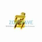 SSMB Male Straight Thru Hole PCB Connector, .100 inch x .031 inch Hole, 3GHz