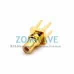 SSMC Male Straight Thru Hole PCB Connector, .100 inch x .031 inch Hole, 6GHz