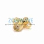 SMA Female to SMP (GPO) Male Adapter, 2-hole Flange, 18GHz, Smooth Bore