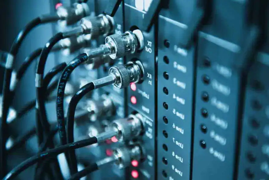 The-coaxial-cable-on-panel-telecommunications