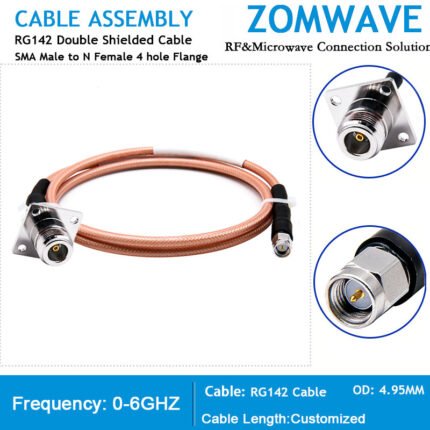 SMA Female to N Type Female Adapter, 6GHz