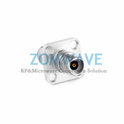 2.92mm Female to 2.92mm Female Stainless Steel Adapter, 4-hole Flange, 40GHz(1)