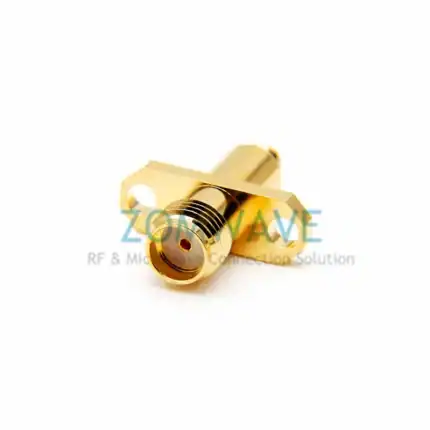 SMA Female to SMP (GPO) Female Adapter, 2-hole Flange, 18GHz(1)