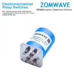 SP4T Electromechanical Relay Latching Switch, Unterminated DC to 40 GHz, up to 5W, 12V, TTL(H), 2.92mm Female Type-Front
