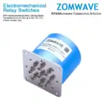 SP8T Electromechanical Relay Latching Switch, Terminated DC to 40 GHz, up to 5W, 12V, TTL, 2.92mm Female Type-Front