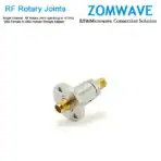 Single Channel RF Rotary Joint Operating to 18 GHz, SMA Female to SMA Female Straight Adapter