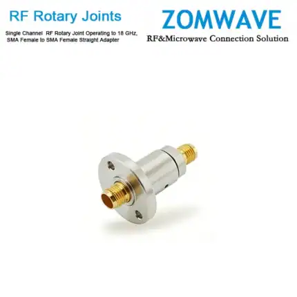 Single Channel RF Rotary Joint Operating to 18 GHz, SMA Female to SMA Female Straight Adapter