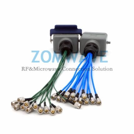 12 Port,Heavy-Duty (HDC) Multi-Coax Cable 0.8/1.85 Male to SMA Male, SS405,8GHZ