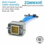 12 Port,Heavy-Duty (HDC) Multi-Coax Cable 0.8/1.85 Male to SMA Male, SS405,8GHZ