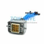 12 Port,Heavy-Duty (HDC) Multi-Coax Cable 0.8/1.85 Male to SMA Male, SS405,8GHZ