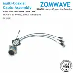 4 Ports D3899,Multi-Coax,CM Jack to SMA R/A Plug&SMP R/A Jack,ZCXN3506(B220),18G