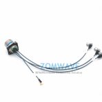 4 Ports D3899,Multi-Coax,CM Jack to SMA R/A Plug&SMP R/A Jack,ZCXN3506(B220),18G-2