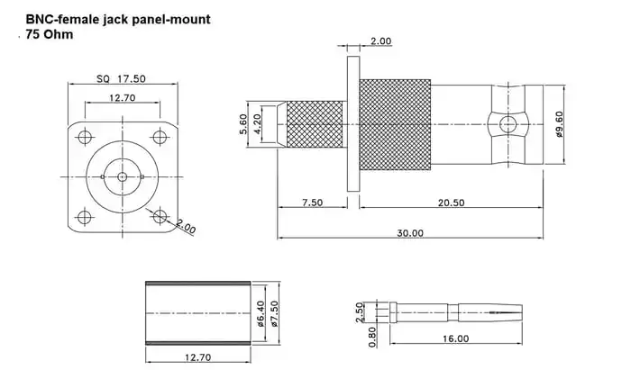 BNC-female-jack-panel-mount