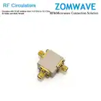 Circulator with 18 dB lsolation from 14.5 GHz to 16.5 GHz, 30 Watts and SMA Female