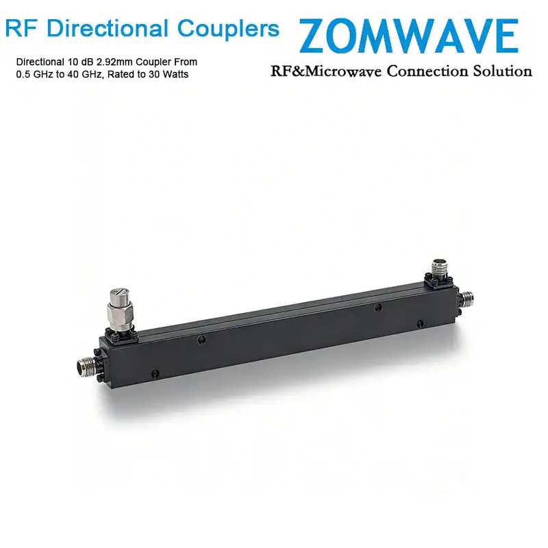Directional 10 dB 2.92mm Coupler From 0.5 GHz to 40 GHz, Rated to 30 Watts
